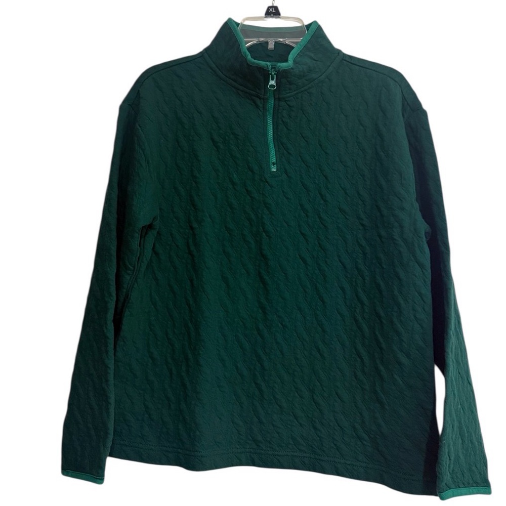 Crewcuts Green 1/4 Zip Pullover Size XXL (14-15)